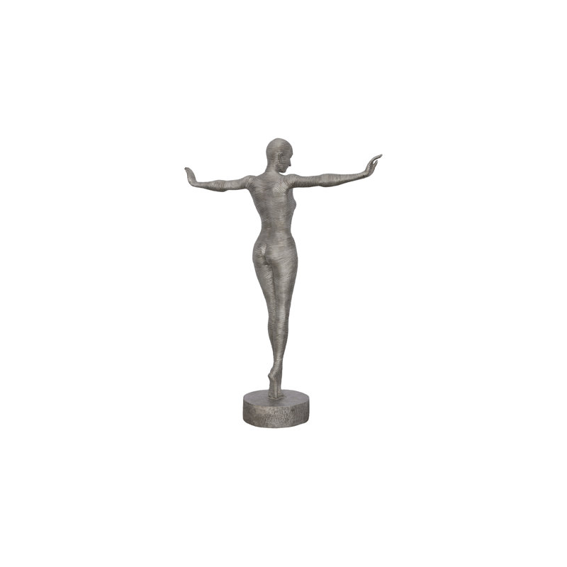Outstretched Arms Standing Statue, Aluminum