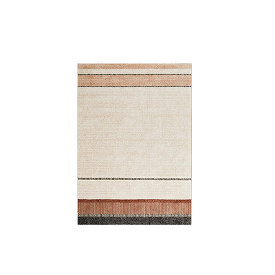 55.12"Simple medieval-style khaki rectangular acrylic carpet