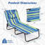 Ensemble de chaise longue d'extérieur Skyllar
