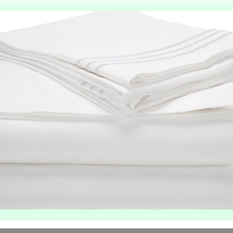 Luxury Comfort 1800 Series Pillowcase Set - Super Soft Wrinkle & Fade Resistant Sheets - Beautiful Design - Deep Pocket 16" - California White