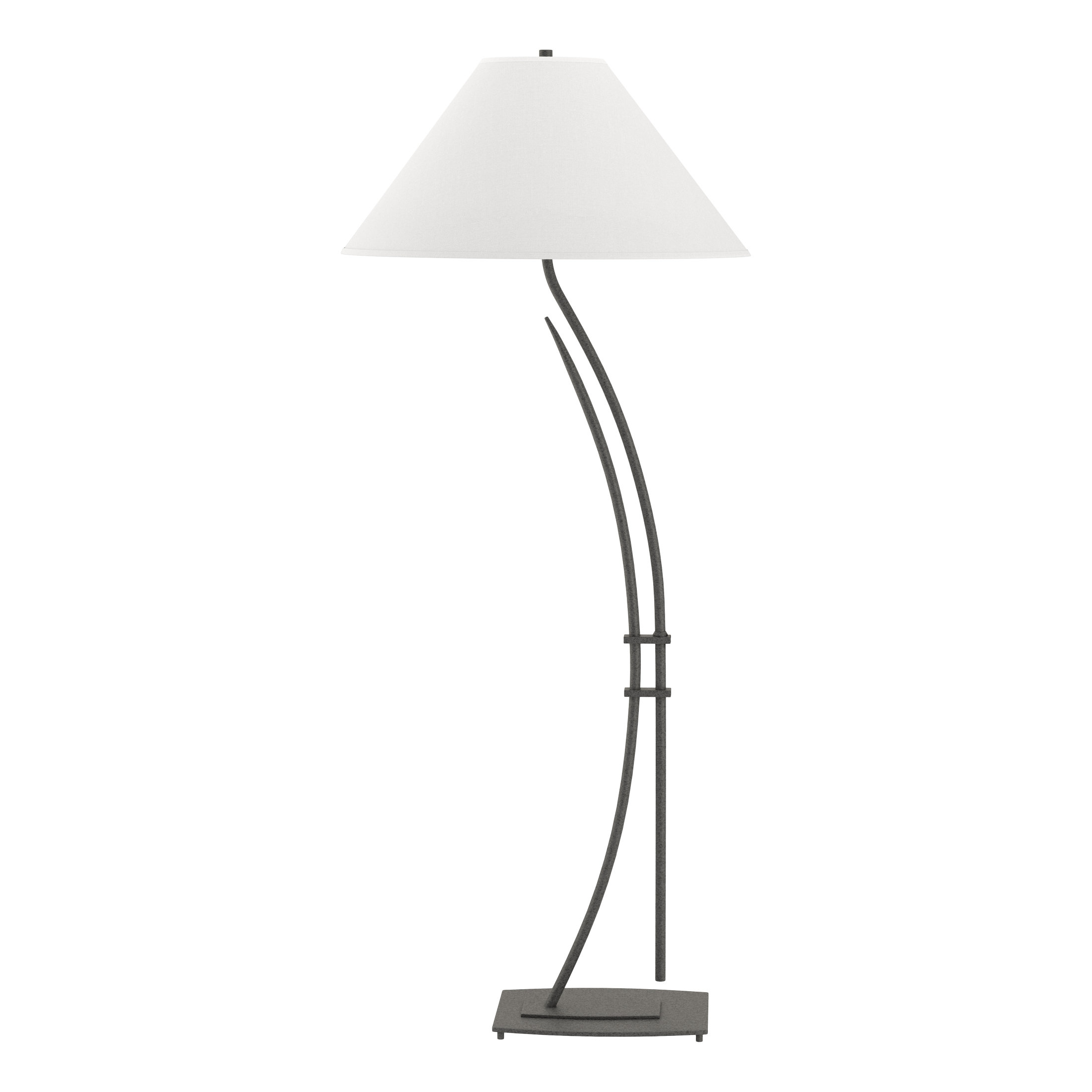 Embrace LED Spiral 2-in-1 Floor and End Table Lamp Combo with Adjustable  Height - Silver