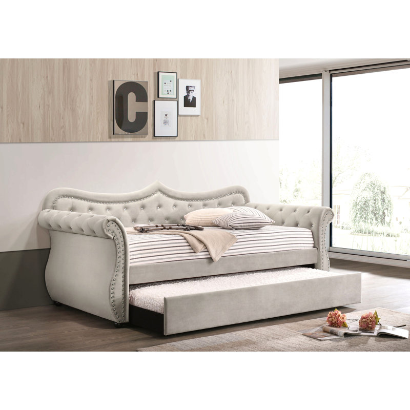 Adkins Daybed W/Trundle (Twin), Beige