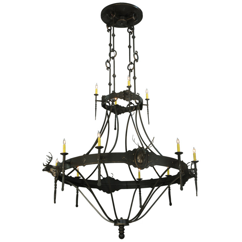 Rustic Lodge 12 - Light Chandelier