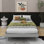 Lit plateforme flottant simple de conception moderne