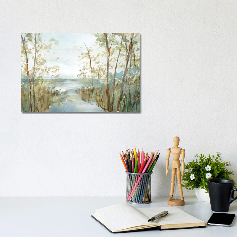 Beach Lookout by Isabelle Z - Painting on Canvas, 20.32 cm H x 30.48 cm W, Wrapped Canvas