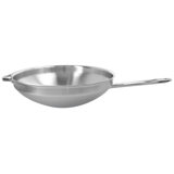 Demeyere 12.6" Stainless Steel Flat Bottom Wok