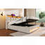Lit plateforme tapissier avec système de rangement hydraulique, chargement DEL et USB (sans matelas)-868334091-868334101