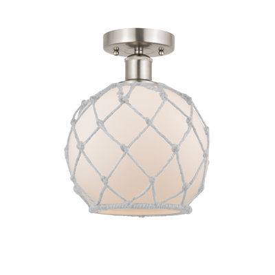 Larocque Glass Semi Flush Mount