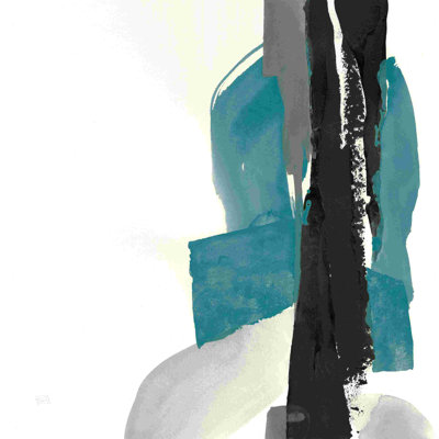 Noir et bleu sarcelle I
