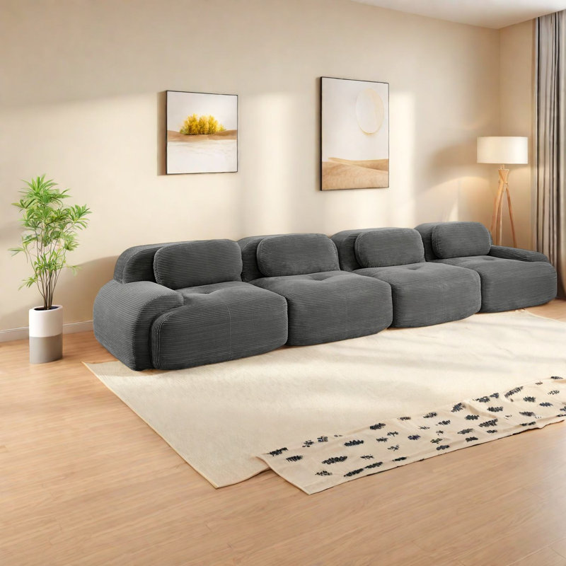 Canapés modernes et ergonomiques, velours côtelé doux, prêts pour la chambre à coucher et le bureau