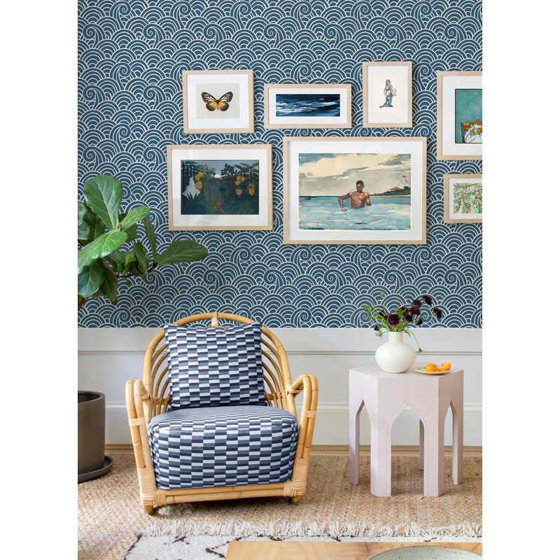 Rouleau de papier peint Toney, Bleu