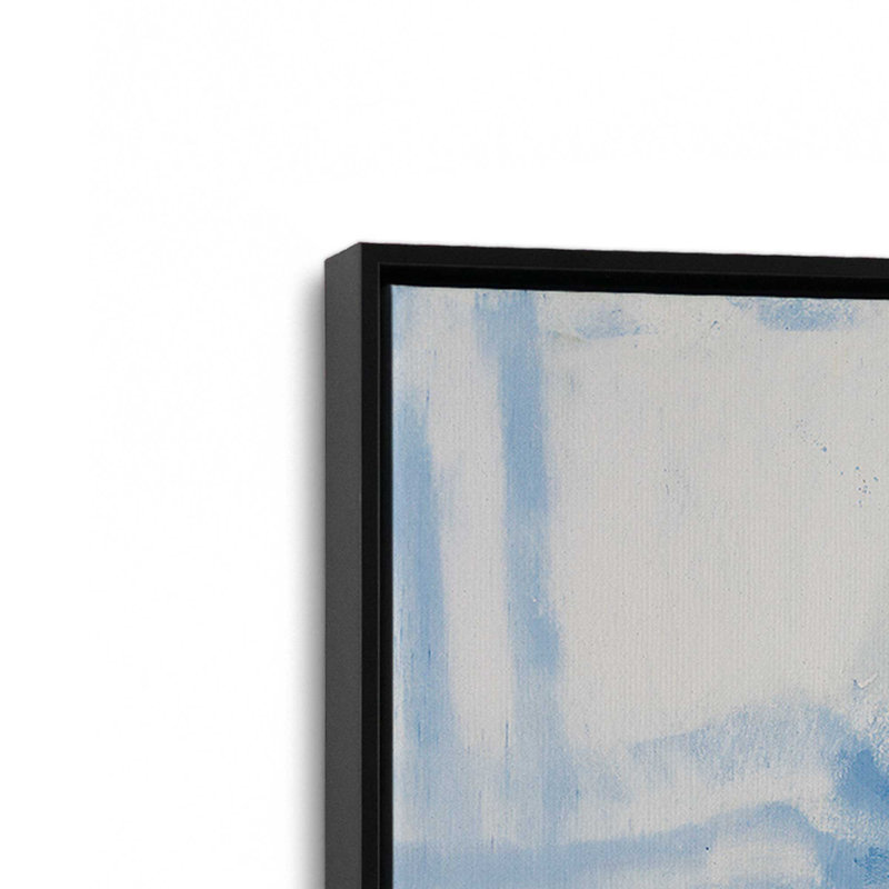 «Delphinium on Linen» par Carol Rowan, reproduction d'art, Noir, H 24 po x l 18 po