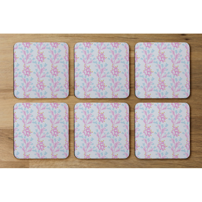 Square 6 Piece Coaster Set