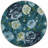 Blue Rose Patterned Washable Decorative Carpet-459016326