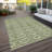 Lume Green Washable Indoor-Outdoor Rug - -2084375208