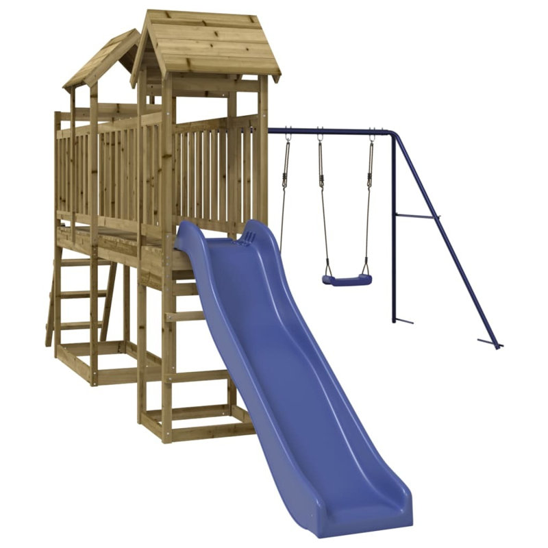 Dutcher Freeport Park Swing Set Swing(s), Impregnated Wood Pine
