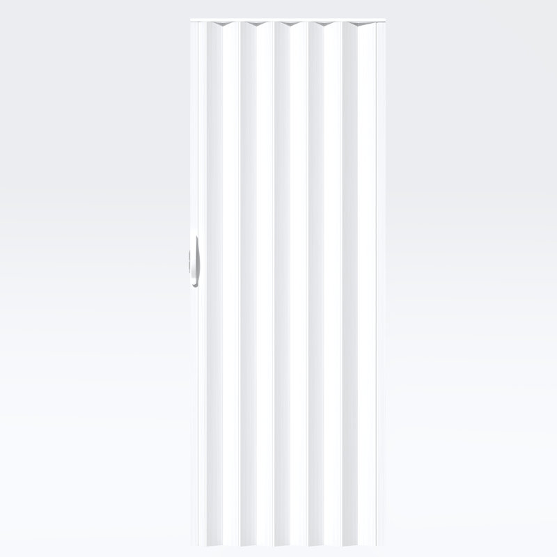Porte accordéon pliante 80 po en PVC / vinyle, Blanc, 36 po x 80 po