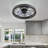 19'' Dimmable Caged Ceiling Fan with LED Lights
