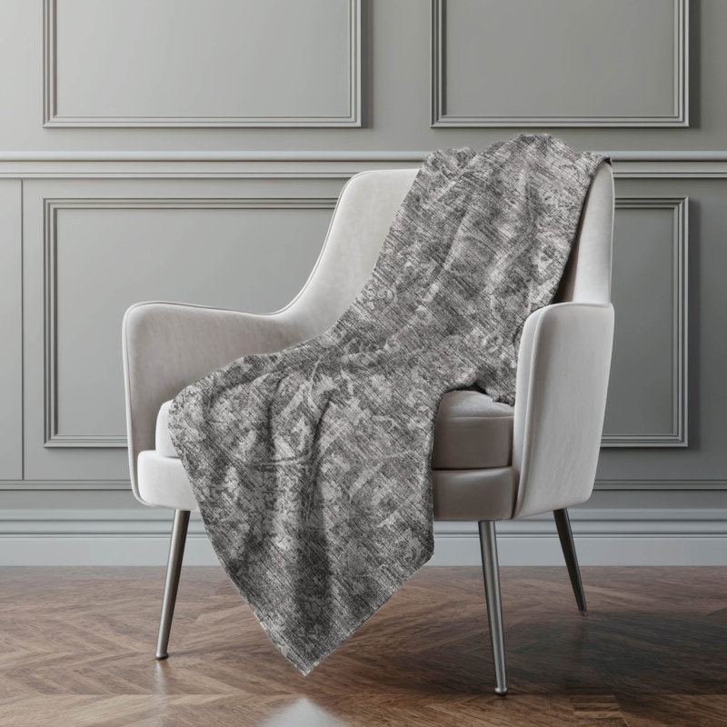 Jeté en sherpa Addison, Gris anthracite
