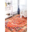 Tapis orange à motif oriental Renshaw-1921956054