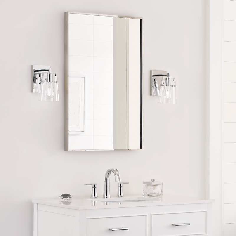 Crofton 1-Light Small Sconce, Chrome