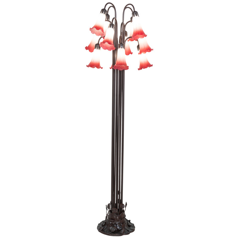 Bueche Tree Floor Lamp, Pink/White