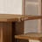 Japanese solid wood rectangular dining table set