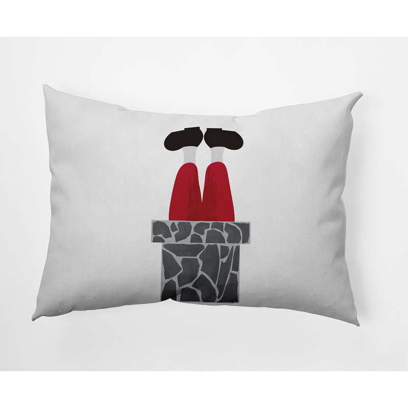 Outdoor Reversible Throw Pillow, Gray