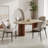 Modern Dining Table Chairs, Faux Leather,Not Assembled Need-1340584340-1335905619