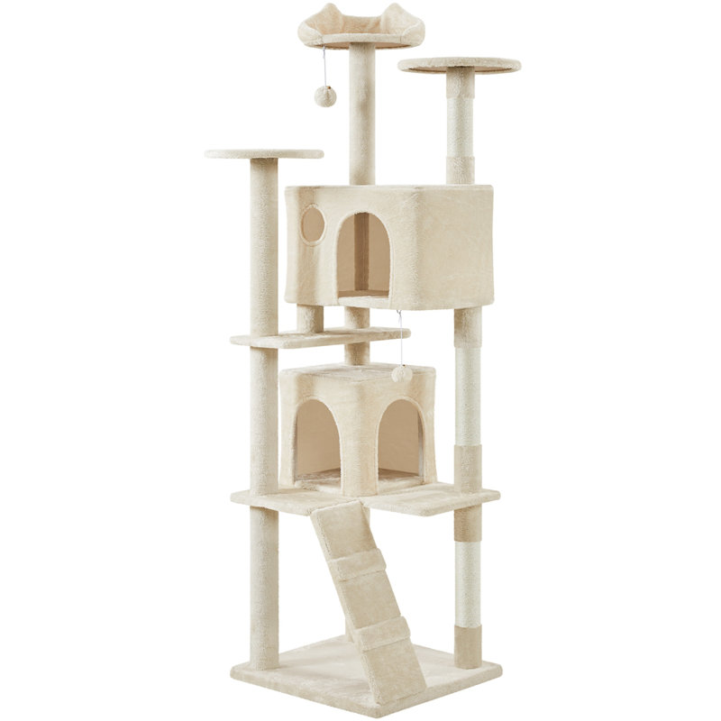 Arbre à chat H 80 po Harlsden, Beige