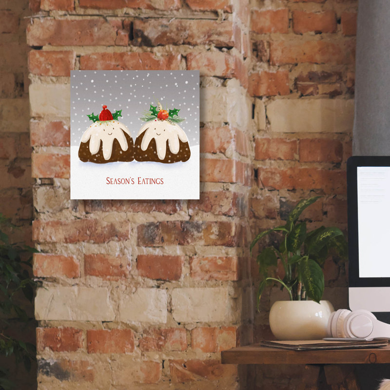  «Season's Eatings» par Elle Media Group, art mural sur toile, 12 po x 12 po, H 12 po x l 12 po