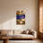Fashion Golden Waves Purple Blue Abstract Art