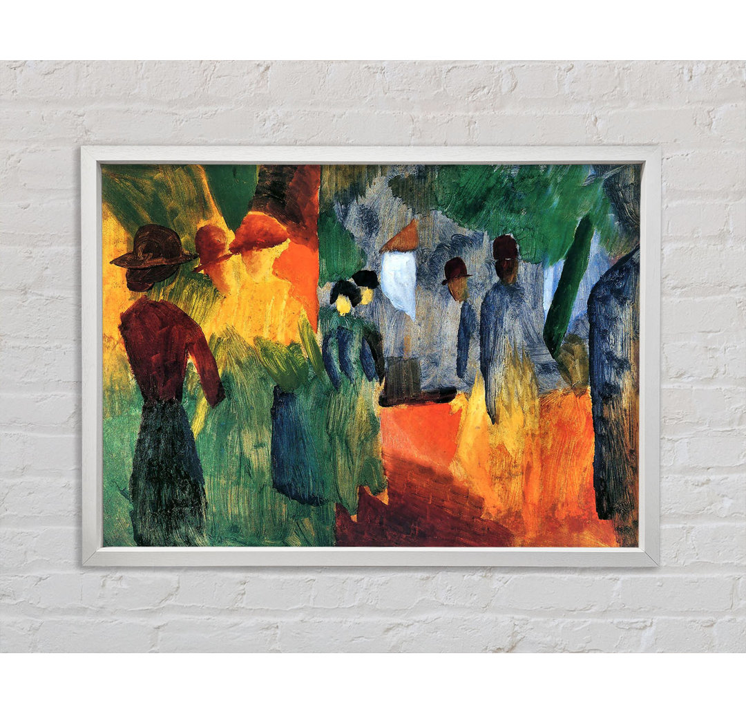 August Macke Menschen im Park - Druck