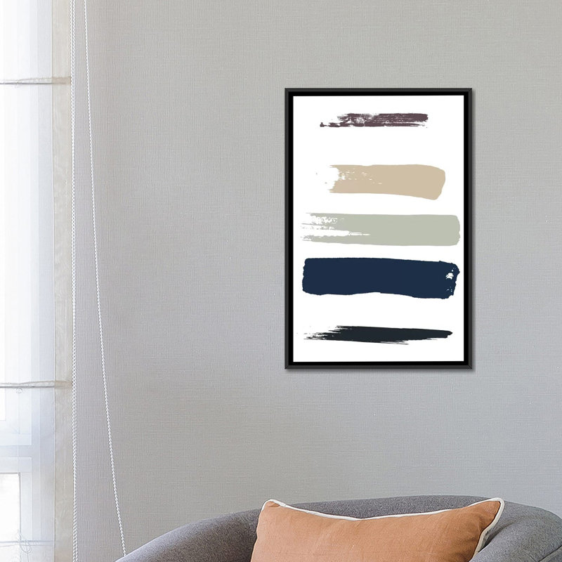 « hey marin », reproduction sur toile, H 26 po x l 18 po x P 1,5 po, Toile avec cadre noir, Pas de tapis