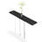 Black Solid Wood Rectangular Shape Console Table-953031110-953031132