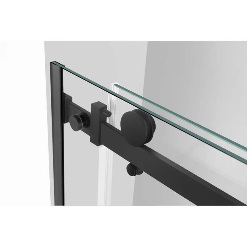 Kingston Brass Prato 60" L X 76" H Right Handed Showe Door, Matte Black