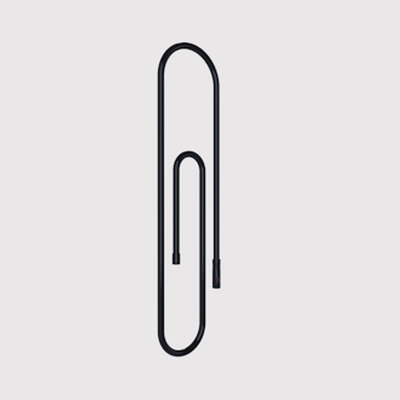 Chauffe-serviettes électrique mural à pinces