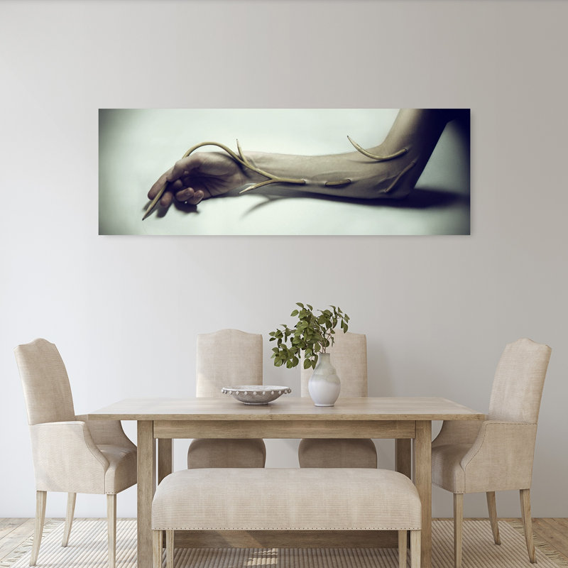 Art mural surréel surréel de croissance biologique minimaliste surréelle, H 20 po x l 60 po