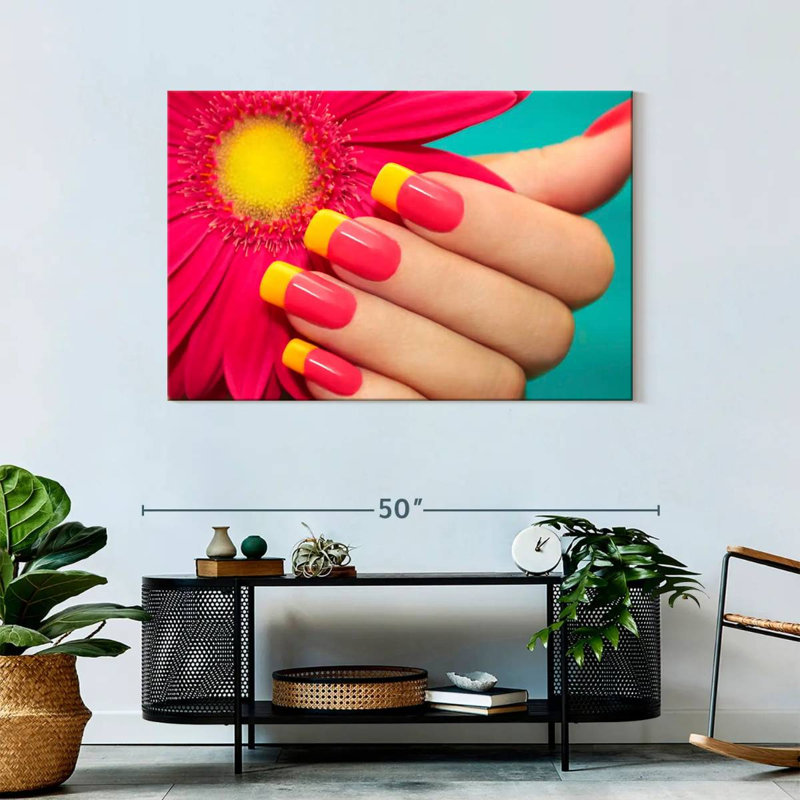 Shuttleworth Gerbera Inspired Nails, 30" H x 45" W