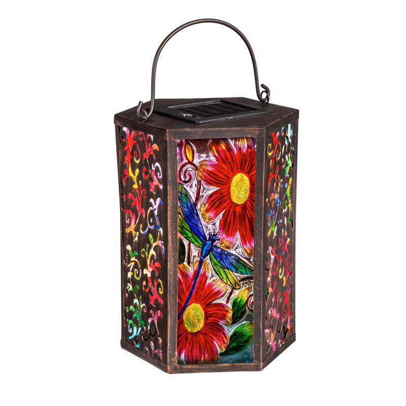 8.27'' Solar Powered Integrated LED Outdoor Lantern