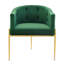 Chaises d'appoint performance en velours capitonné Savour-1940475300
