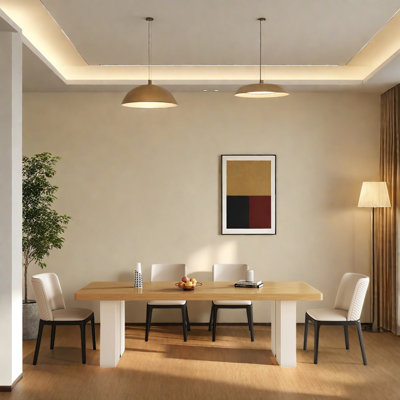Ensemble de table à manger moderne et minimaliste pour un usage domestique