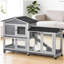 Cage mobile pour animaux, clapier en bois-123829756