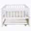 Wood Daybed with Trundle and Fence Guardrails-657603964-657603955