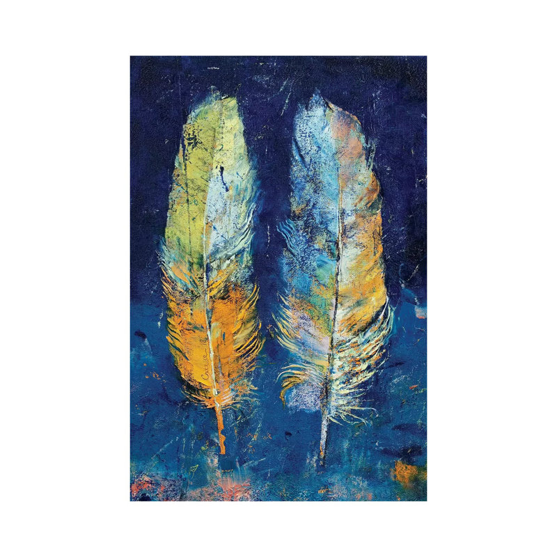 Feathers by Michael Creese - Wrapped Canvas Painting, 20.32 cm H x 30.48 cm W