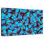 Essaim de papillons bleus