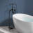 Triple Handle Floor Mounted Tub Filler With Handshower-50703379