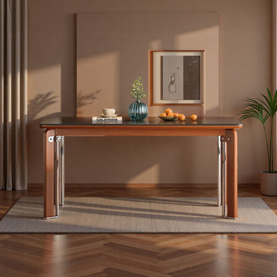 American Retro Rectangular  Wood Dining Table