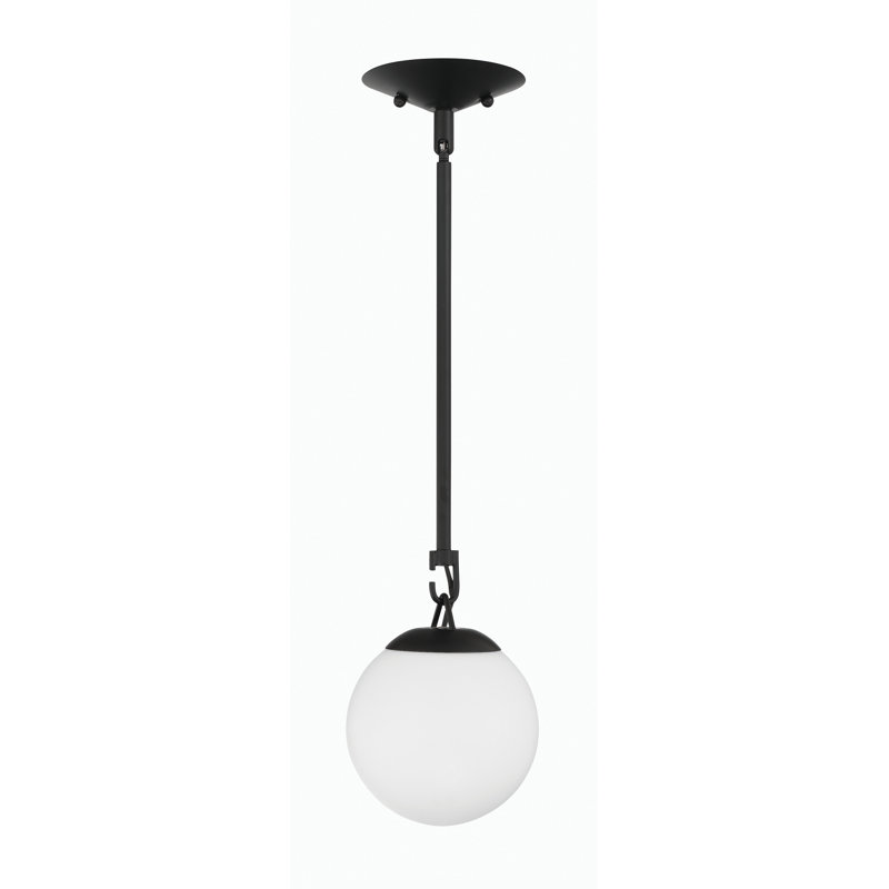 Luminaire sphère suspendu 1 lumières simple Ison, Dos plat