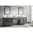 Estate 102 " W Freestanding Standard Free Standing 2 Double Vanity Bathroom Vanity With Quartz Top-256036334